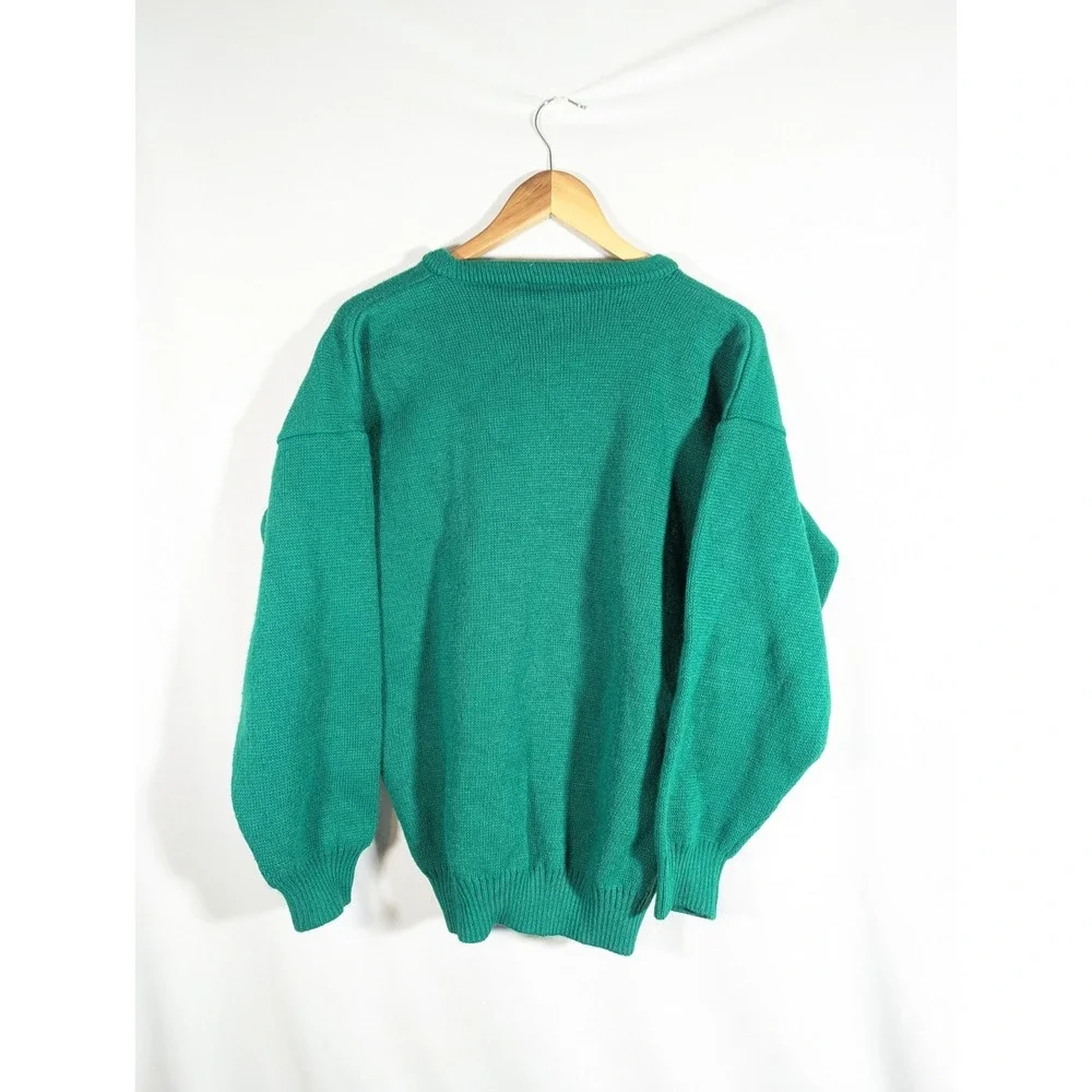 Emerald Isle Crew Neck Claddagh Sweater Shamrock Knit Irish St Patrick Small